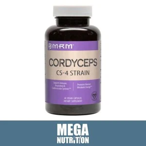 Cordyceps CS-4 750mg 60 Veg Capsules Respiratory Lung Health Bronchitis Asthma - Picture 1 of 2