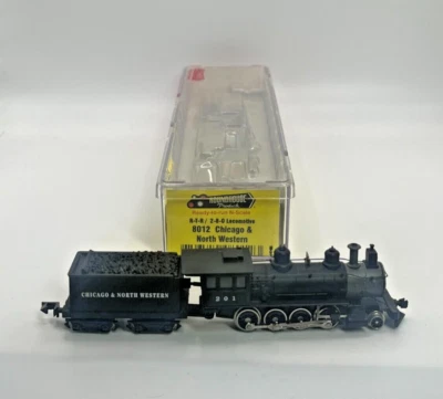 N Scale Roundhouse 8012 R-T-R 2-8-0 Locomotive "Chicago & North Western" Org Box - Image 1 of 4