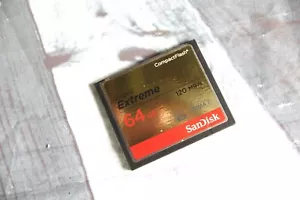 SanDisk CF Extreme 64GB 120MB/s CompactFlash Memory Card SDCFXS-64G 64 GB - Picture 1 of 2
