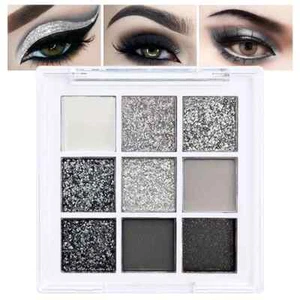 Dazzling Grey 9-color Eyeshadow Palette - Fast & FREE Shipping - Picture 1 of 6