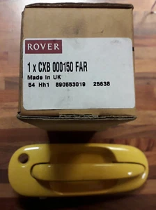 MG ZS CXB000150FAR SOLO LHD - MANIJA DE PUERTA DELANTERA LATERAL IZQUIERDA AMARILLO SOLAR - Imagen 1 de 3