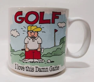 Jim Benton Papel Freelance Coffee Mug GOLF I Love This Damn Game 10 oz. - Picture 1 of 8