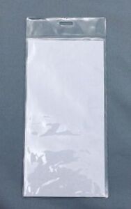 Large 4 X 8 Clear Plastic Ticket Holder ID Badge Vaccination Record Card Sleeve