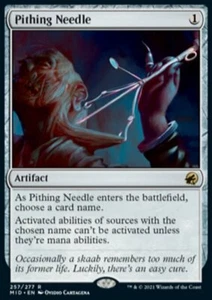 MTG Magic the Gathering Pithing Needle (257/473) Innistrad Midnight Hunt LP - Picture 1 of 1