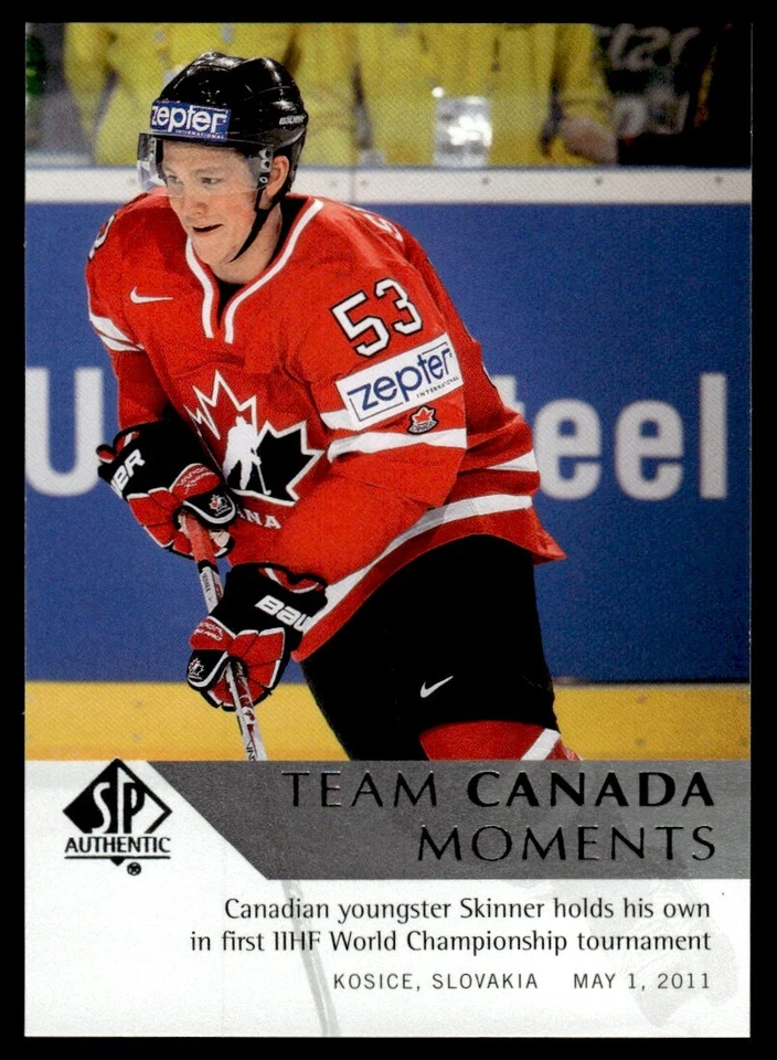 2012-13 SP AUTHENTIC TEAM CANADA MOMENTS JEFF SKINNER #197 - Image 1 of 2