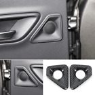 2Pcs Carbon Fiber Rear Door Speaker Frame Cover Trim For Toyota Crown 2023-2024