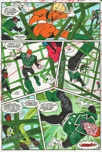 GREEN LANTERN CORPS #207 FARBPRODUKTION KUNST SIGNIERT ANTHONY TOLLIN Seite 11 Echtheitszertifikat - Bild 1 von 2