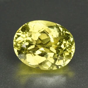 4.02 Ct Fair Perfect Oval Cut 10.5 x 8.3 MM 100% Natural Greenish Yellow Apatite - Picture 1 of 5