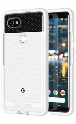 Tech 21 Evo Check Case Cover for Google Pixel 2 XL Clear White T21-5812 - Image 1 of 4