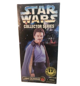 Star Wars 12" Lando Calrissian 1996 Kenner ropa real sellada dañada a la caja - Imagen 1 de 12