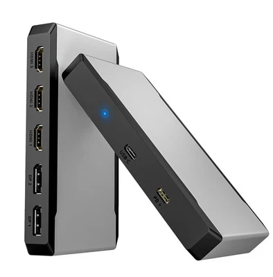 Triple Monitor Adapter - USB-C to HDMI/DisplayPort - PC/Mac - 100W Power - Image 1 of 4