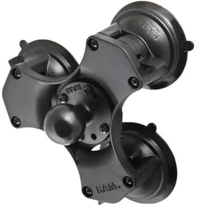 RAM-224-3U RAM Mounts Triple Suction Cup Base with 1.5" Ball AUTHORIZED DEALER - Picture 1 of 3