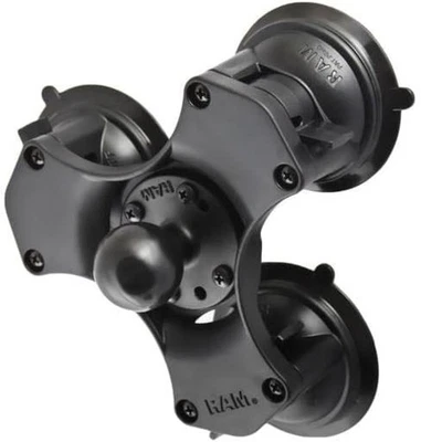 RAM-224-3U RAM Mounts Triple Suction Cup Base with 1.5" Ball AUTHORIZED DEALER - Image 1 of 3