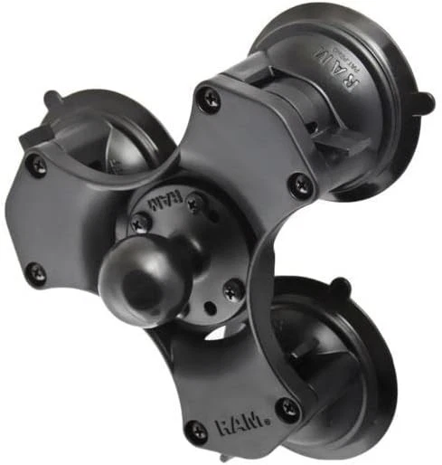 RAM-224-3U RAM Mounts Triple Suction Cup Base with 1.5" Ball AUTHORIZED DEALER - Image 1 of 3