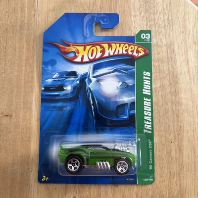 Hot Wheels Treasure Hunt 2007 ’69 Camaro Z28 Green Muscle Car #123/180 - Image 1 of 4