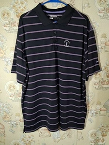 Nike Golf x Harbour Town Golf Links Shirt, Size XXL, Black-Purple Striped  - Picture 1 of 9