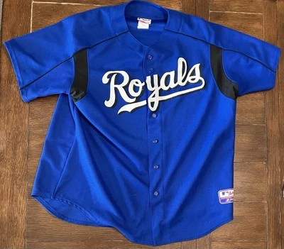 Vintage Majestic Women’s Size 2X Kansas City Royals Blue Blank Jersey MLB Stitch - Image 1 of 4
