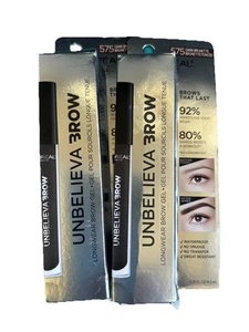 Loreal Unbelieva Brow Longwear Brow Gel, Waterproof, 575 Dark Brunette-2 Pack!! - Picture 1 of 1