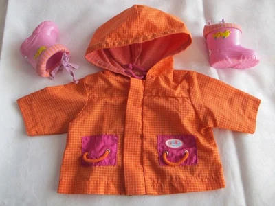 Zapf Creation Baby Born Doll Raincoat & Wellington Boots - Image 1 of 3