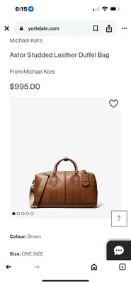 Bolso de Lona Michael Kors de Cuero Tachonado Foto 1 de 4