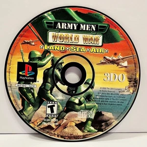 Army Men World War: Land, Sea, Air (PlayStation 1 PS1, 2001) - PROBADO, SOLO DISCO - Imagen 1 de 2