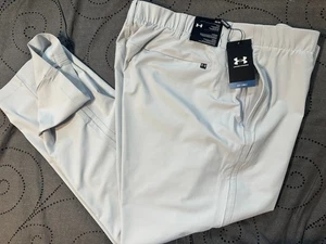 UNDER ARMOUR ISO CHILL GOLF #014 L. GRAY PANTS SIZE 42 X 30 MEN NWT $100.00 - Picture 1 of 5