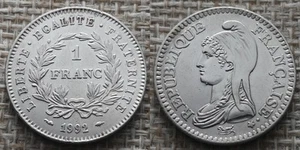 Coin France - 1992 - 1 franc République Nickel (N0483) - Picture 1 of 3