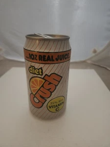 1980s Diet Orange CRUSH Soda 10% Real Juice 12oz Empty Aluminum Can Nutra Sweet - Picture 1 of 6