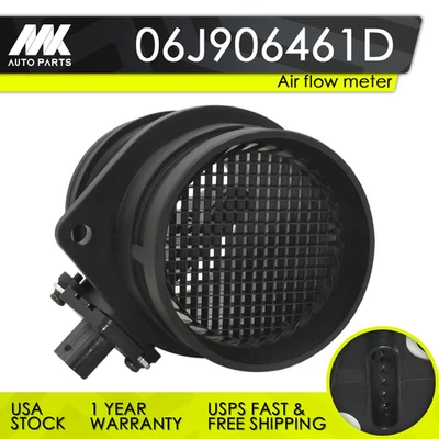 06J906461D Mass Air Flow Meter MAF Sensor For 2009-2012 Audi A4 Q3 A5 A6 Quattr - Image 1 of 4