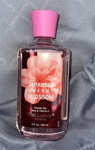 Bath &Body Works Japanese Cherry Blossom Shower Gel Vital Luxury Signature 3 oz - Picture 1 of 2