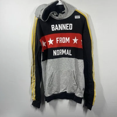 Adidas Rita Ora Banned From Normal Hoodie Womens XS Trefoil Stars Tiger Stripes - Image 1 of 4