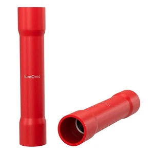 25x Stoßverbinder vollisoliert 0,5-1,5mm² Rot Quetschverbinder Kupfer verzinnt  - Picture 1 of 5