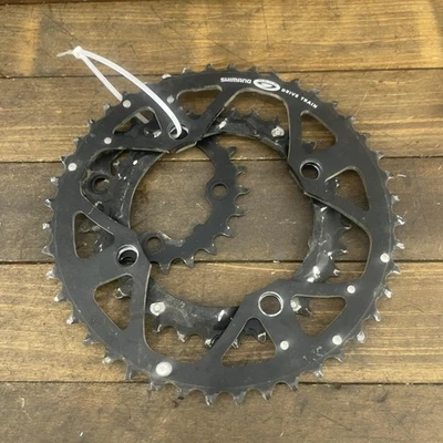 Shimano Mega Drive Train Chainring Set 104 64 BCD 4 Bolt Arm Mountain Bike Ring - Image 1 of 4