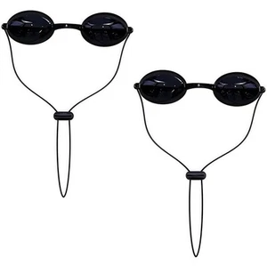 NEW 2 Pack Protective Goggles For Light Therapy Safety For Tanning With Storage - Picture 1 of 8