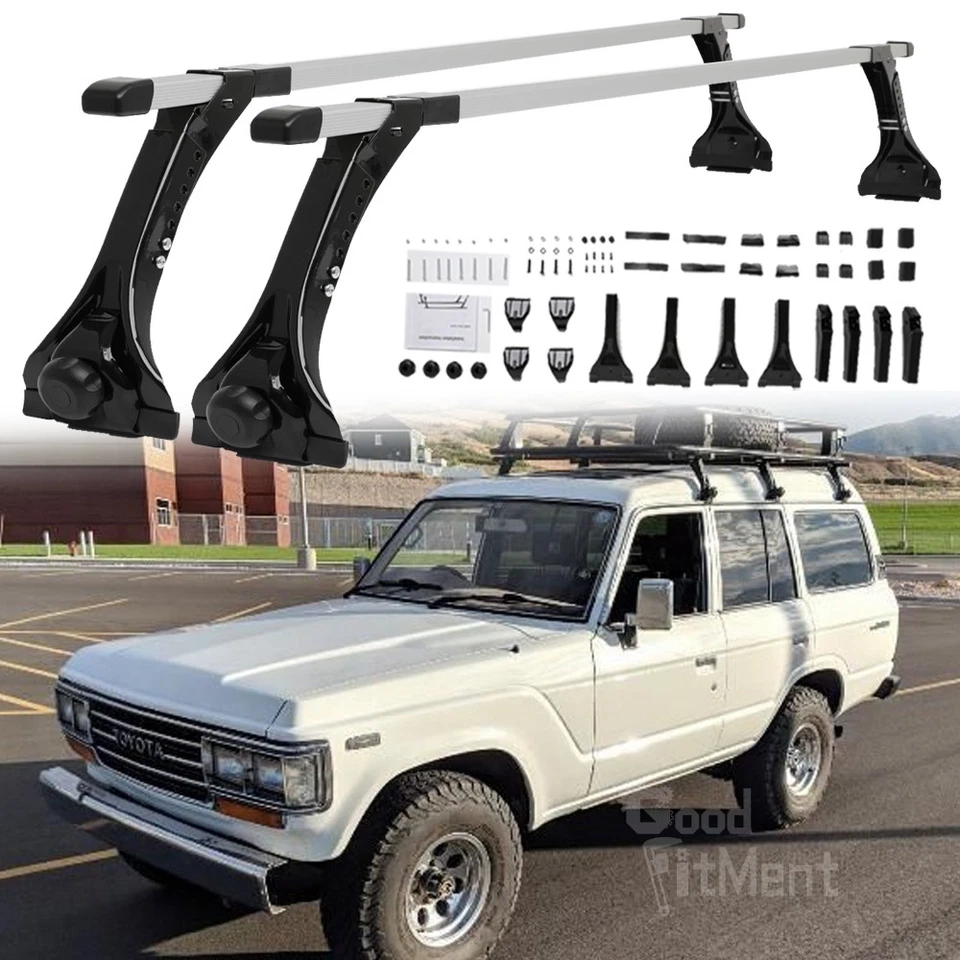 For 1960-1989 Toyota Land Cruiser Adjustable Roof Ladder Rack Cross Bars Carrier - Изображение 1 из 4