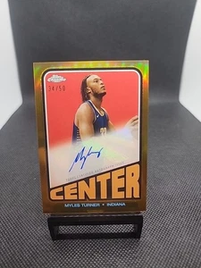 Baloncesto cromado Topps 2024 MYLES TURNER/ORO 50 - Imagen 1 de 2