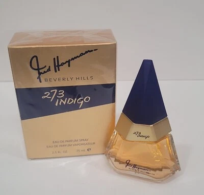 Fred Hayman 273 Indigo Eau De Perfume De Colección Raro 2.5oz 75ml Nuevo Caja Sellada Foto 1 de 4