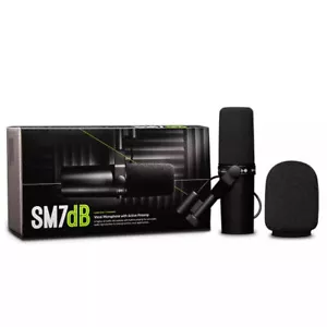 New Shure SM7dB Dynamic Microphone Built In Preamp Streaming Podcast Recording - Picture 1 of 7