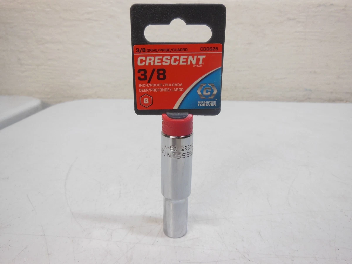 Crescent 3/8" Antrieb 6-Punkt Deep Socket 9mm – CDDS39N, Verchromt Für Profis & Heimwerker