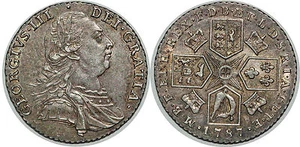 ROYAUME UNI SHILLING 1787 KM#607.2  (LT1.59) XF+++ - Imagen 1 de 1
