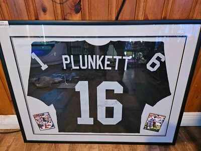 Jim Plunkett Signed Oakland Jersey - Beautifully Matted and Framed - JSA Auth. - Image 1 of 4