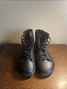 Groundies Manhattan Barfuß Sneaker schwarz Hi-Top, Kunstfell gefüttert, vegan UK 8 - Bild 1 von 6
