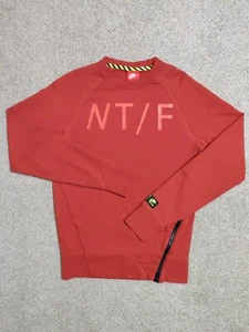 NIKE Tee Women's Size XS 100% Cotton Orange Long Sleeve Crewneck  - Picture 1 of 12