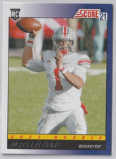 2021 Panini Score 1991 Throwback Rookie Justin Fields Card# TB2