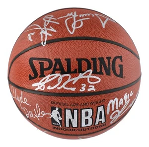 1992 Dream Team Olympics Team USA Signed Basketball 9 Sigs Beckett COA - Picture 1 of 7