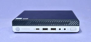 HP PRODESK 600 G4 MINI PC I5-8500T 256 NVM 16GB + AC Adapter WIN 11 - Picture 1 of 6