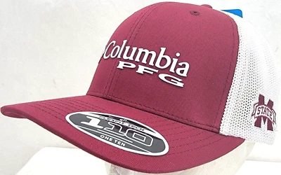NUEVO Mississippi State MSU Bulldogs Granate Columbia Malla Snapback Camionero Gorra Sombrero Foto 1 de 4