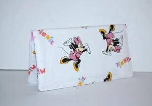 Soporte para cubierta de chequera con panel protector de copia de carbono/soporte para cupones Minnie Mickey - Imagen 1 de 3