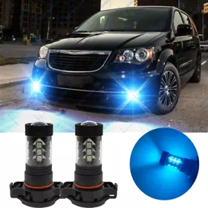 For Chrysler Town & Country 2010 - 2016 LED Fog Light Bulbs Ice Blue - Foto 1 di 11