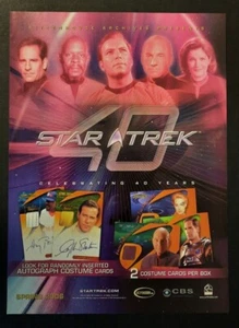 STAR TREK 40th Anniversary Trading Cards ~ Magazine PRINT AD Rittenhouse 2006 - Picture 1 of 1